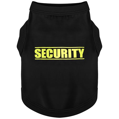 Discover Cozy Cotton Canine Wear: Soft, Lightweight, and Breathable Dog Shirt Vest with Eye-Catching Graphics(Security), K...
