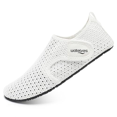 WateLves Water Shoes for Women Men Swim Beach Aqua Socks Quick Dry Barefoot House Slippers Travel Shoes with Adjustable Ma...