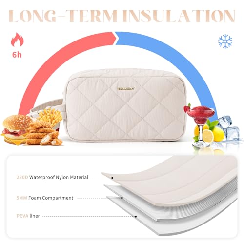 Small Cooler Bag Freezable Lunch Bag for Work School Travel,Small Lunch Bag,insulated snack bag,Mini Cooler,Lunch bag smal...