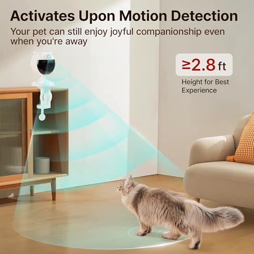Potaroma Smart Sensor Cat Laser Toys Interactive, Motion Activated Truly Random Trjajectory, Clamp Design, Automatic Charg...