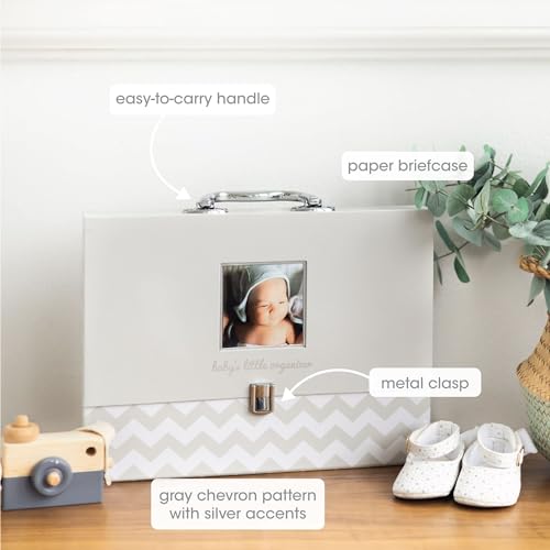 Pearhead Baby Briefcase and Document Organizer, All In One Expanding File Folder, Baby's Paperwork and Records, Newborn Ke...
