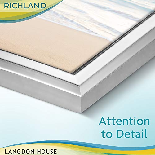 Langdon House 8x10 Silver Picture Frame - Distinguished Edging for Classic Style - Richland Collection