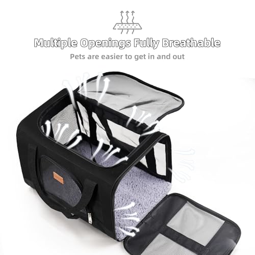 ROYPET Cat Carrier,Portable Pet Carrier Bag for Cats and Small Dogs,Foldable Soft-Sided and Scratch-Proof mesh Cat Bag Pet...
