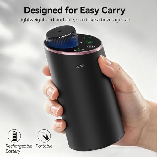 Waterless Essential Oil Diffuser Aromatherapy Scent Diffusers for Home Large Room, Bedroom, Car, Office, Desk, Battery Ope...