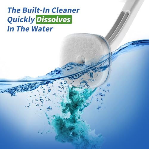 oshang 28 Count Toilet Brush Refills, Toilet Refill Pads, Disposable Toilet Brush Heads for Bathroom Cleaning