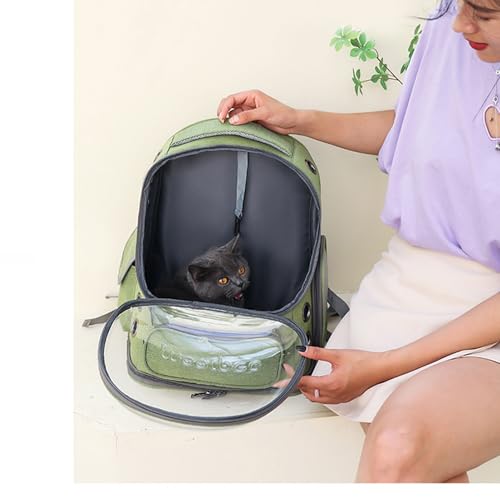 Cat Bubble Backpack,Breathable Cat Backpack Carrier Large Space Pet Travel Carrier for Kitty Small Dogs up to 15lbs,Transp...