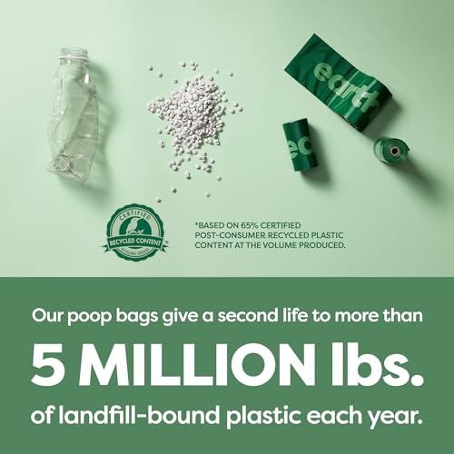 Earth Rated Poop Bags for Dogs, Guaranteed Leak Proof and Extra Thick Waste Bag Refill Rolls, Unscented, 270 Bags