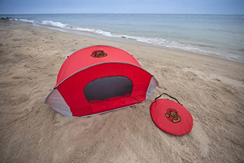 PICNIC TIME NCAA Georgia Tech Yellow Jackets Manta Portable Beach Tent, Pop Up Tent, Beach Sun Shelter Pop Up, (Gray with ...