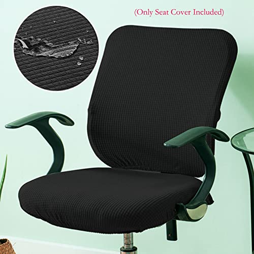 Yikko Office Chair Covers, Elastic Stretch Computer Chair Seat Slipcovers Super Fit Anti-dust Desk Seat Cover Spandex Remo...