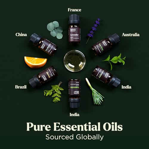 Lagunamoon Essential Oils Aromatherapy Set - 6 Oils for Diffusers, Home Care, Candle Making Scents, Fragrance, Humidifier...
