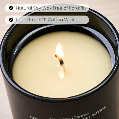 M&SENSE Natural Soy Candle| Vanilla Sandalwood | 5.3 oz | Mini Spring Scented Candles for Relaxation, Valentines Day Gift,...