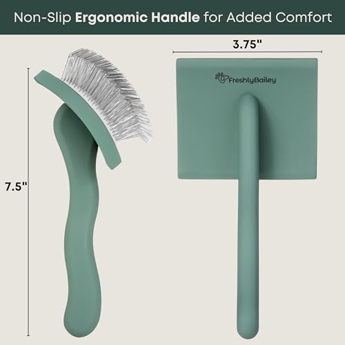 Freshly Bailey Doodle Brush for Goldendoodle, Poodle, and Labradoodle Coats - Best Slicker for Dogs With Wavy & Curly Hair...