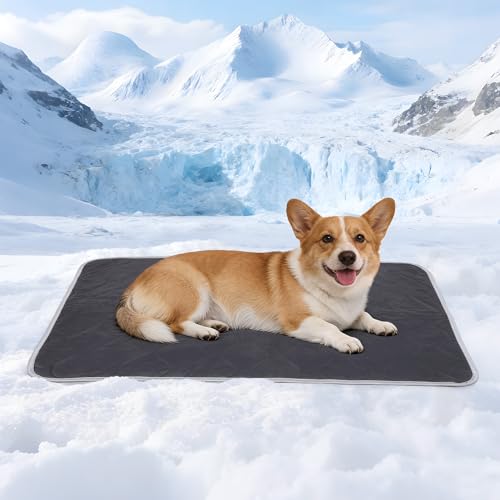 ZAKAPAWS Cooling Blanket for Dogs - Q-MAX>0.4, Lightweight Pet Throw Blanket Furniture Protector, Breathable Fill and Soft...