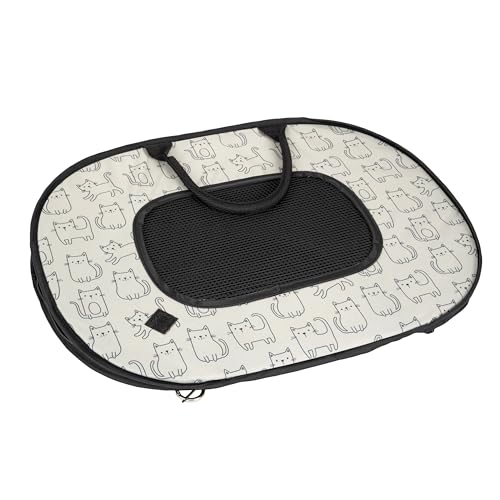 SportPet Designs Pop Open Cat Carrier, Soft-Sided Collapsible Travel Carrier for Cats up to 15 lbs, Lightweight Portable D...