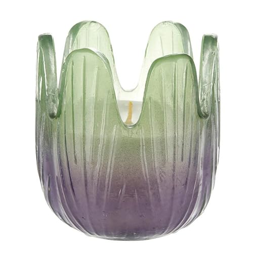 47th & Main Scented Candles Mystic Blossom Flower-Shaped Glass Candle, Small 3" High, Nirvana