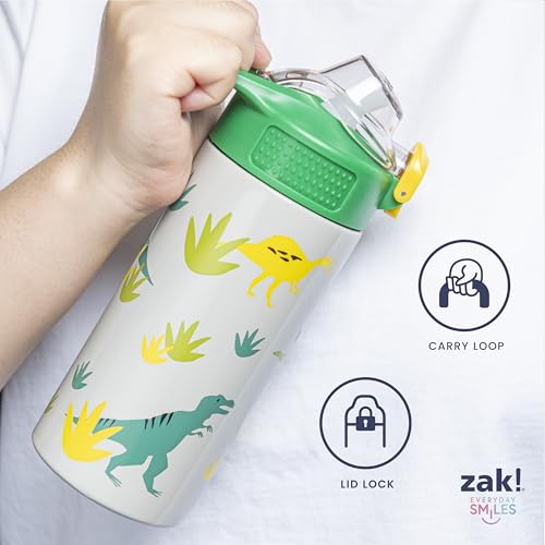 Zak Designs Sanrio Sage Kids Water Bottle For School or Travel, 19oz Stainless Steel Water Bottle With Straw, Handle, and ...