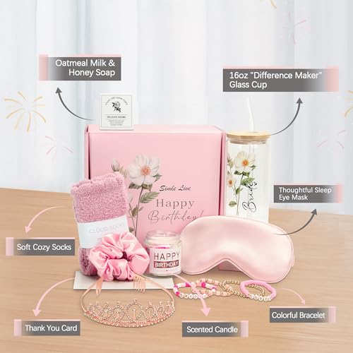 Birthday Gift for Teen Girls Box Ideas for Her, Friend, Daughter, Niece, Granddaughter, Women, Sister, Teenage Girls - Hap...
