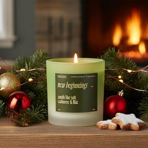 Benevolence LA New Beginnings Scented Candles | 10 oz, 40-50 Hour Burn, New Home Candle | House Warming Gifts for Women, F...