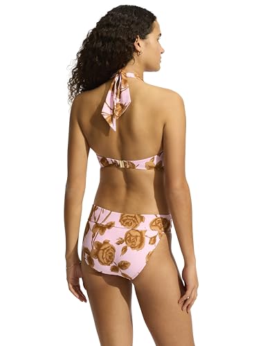 Seafolly Womens Twist Band Hipster Full Coverage Bikini Bottom Swimsuit