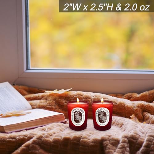 Scented Candles Gift Set of 12 Pack, Glass Jar Candles for 6 Scented, Long Lasting Soy Wax Aromatherapy Candle Set, Best G...