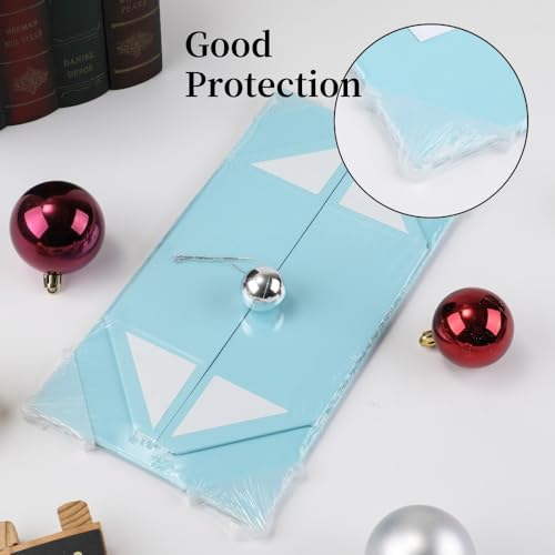 PACKGILO 1 Pcs Blue Gift Box Large 13x11x5.3 Inch Large Gift Boxes with Lids for Presents Magnetic Box with Crinkle Paper ...