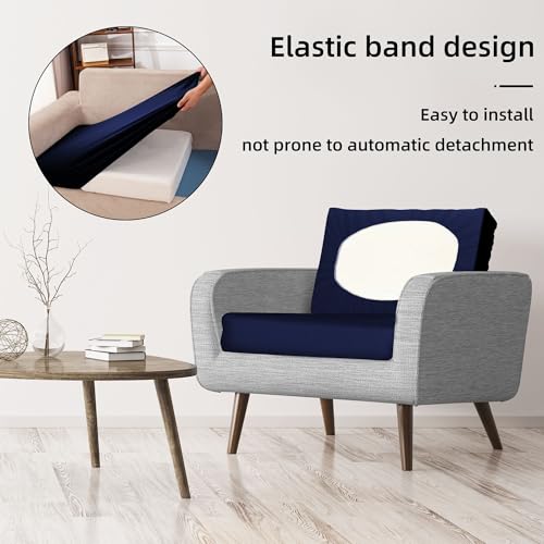 8Pcs Stretch Patio Cushion Covers,Outdoor Couch Covers Replacement,Outdoor Couch & Sofa Slipcovers,for Patio Furniture Cus...