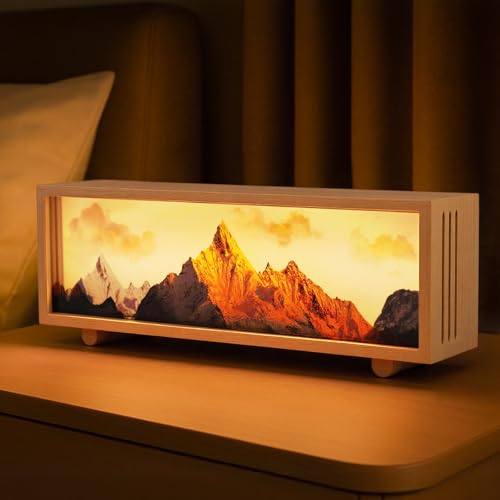 JOHOUSE Mountain Lamp- Unique Night Lamp for Bedroom, Unique Choice for Woman Mother Day Favors