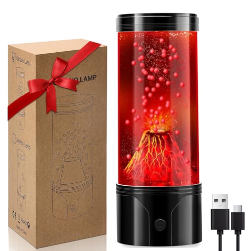 Volcano Lamp, Realistic Volcano Eruption Kids Night Light with USB/Battery Power,Leak-Proof,Cool Novelty Gift for Kids, Me...