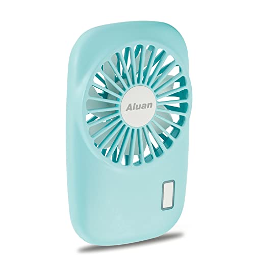 Aluan Handheld Mini Fan Powerful Small Personal Portable Speed Adjustable USB Rechargeable Eyelash Fan for Kids Girls Boys...