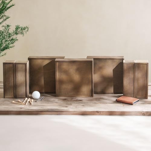 Custom Vibes Personalized Pine Wood Keepsake Box with Sliding Lid, Custom Engraving, Durable Rustic Design for Groomsmen, ...