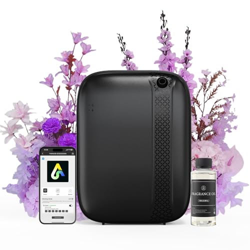 Essential Oil Diffuser, Waterless & Ultrasonic Aromatherapy Diffuser for Home, Office, Hotel, 13.5 OZ Capacity Up to 2500 ...
