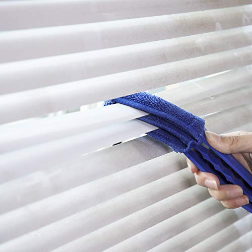Hiware Window Blind Cleaner Duster Brush with 5 Microfiber Sleeves - Blind Cleaner Tools for Window Shutters Blind Air Con...