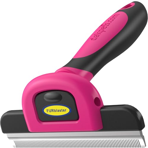 DakPets Stainless Steel Pet Deshedding Tool - Grooming Brush for Cats and Dogs, Removes Trapped Hair, Reduces Shedding by ...