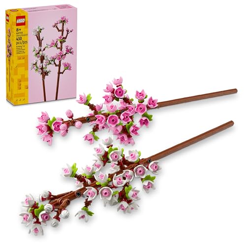 LEGO Cherry Blossom Building Toy for Kids, Girls & Boys, Ages 8+ - Artificial Cherry Blossom Decor for Home & Display - Cr...