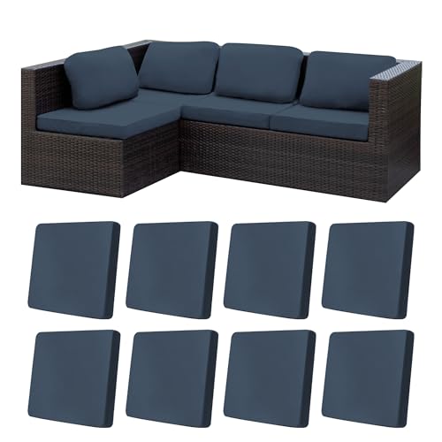 8Pcs Stretch Patio Cushion Covers,Outdoor Couch Covers Replacement,Outdoor Couch & Sofa Slipcovers,for Patio Furniture Cus...
