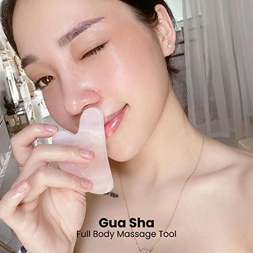 ROSELYNBOUTIQUE Gua Sha Facial Tools - Natural Healing Crystal Guasha Tool for Face Body Massager Self Care Gifts for Men ...