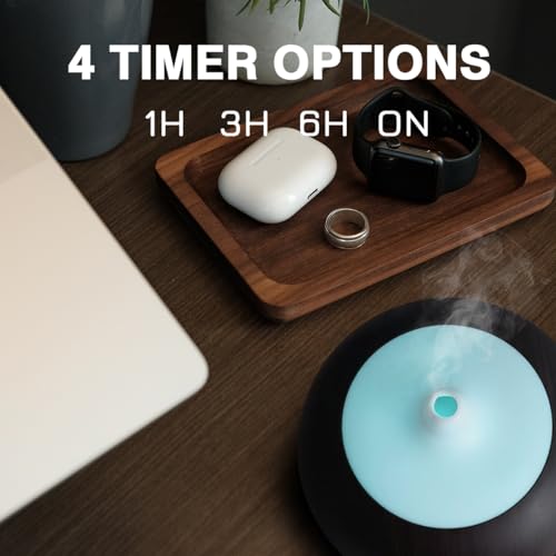 550ml Large Capacity Essential Oil Diffuser with 6 Essential Oil Set, Aromatherapy Ultrasonic Air Humidifier with Timer Se...