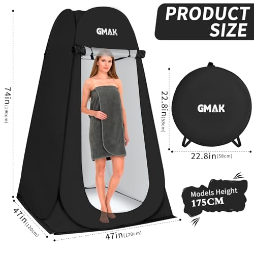 GMAK Pop Up Privacy Shower Tent, Portable Pop Up Beach Dressing Changing Room UV/Rain Outdoor Privacy Shelter Camping Ten...