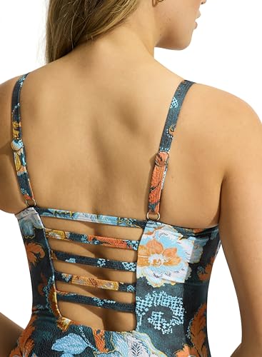 Seafolly Women's Dd Square Neck Tank One Piece