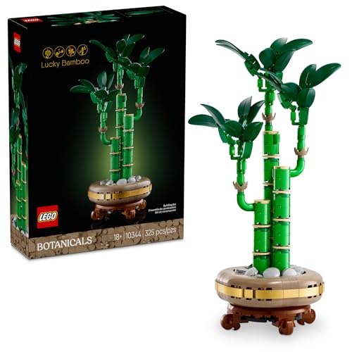 LEGO Botanicals Lucky Bamboo Building Set - Artificial Plant for Indoor Home Décor, Adults Ages 18+ - Gift for Birthdays f...
