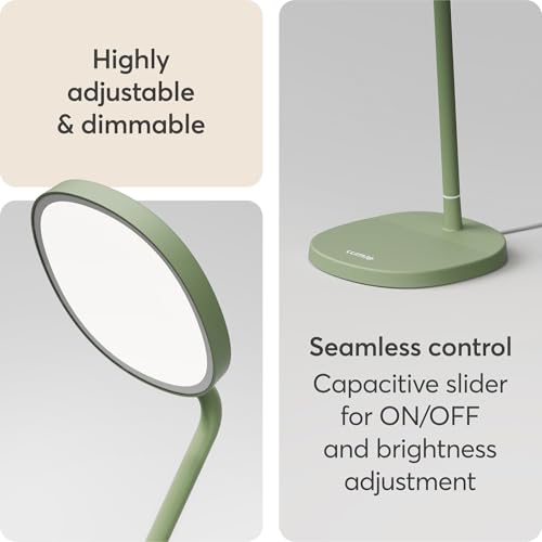 Lumie Task - 10,000 Lux Adjustable Bright Light Therapy Desk Lamp for Mood and Energy Boost and Winter Blues Relief, Cryst...