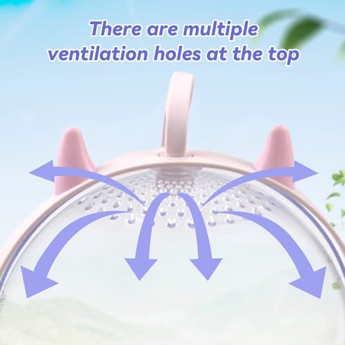 MUYG Portable Hamster Cage with Water Bottle,Hamster Carrier Cage High Permeability Travel Carry Cage Case for Gerbils Mic...