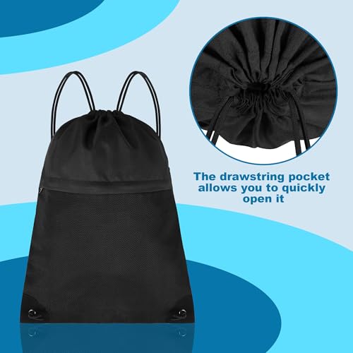 TILYMOL Drawstring Backpack Gym Bag - String Gym Bag for Men & Women, Lightweight Cinch Sports Sackpack for Beach, Travel,...