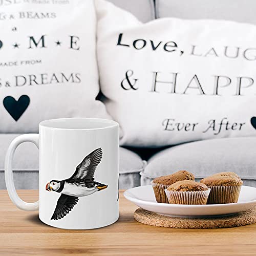 MUGBREW Atlantic Puffin Birds Ceramic Coffee Gift Mug Tea Cup, 11 OZ