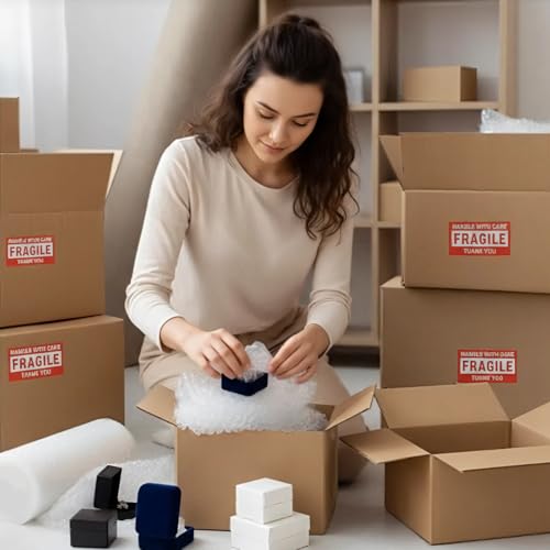Bubble Cushioning Wrap 2 Pack 12 Inch x 72 ft Bubble Wrap for Packing，Moving Boxes and Shipping for Your Business，Perforat...