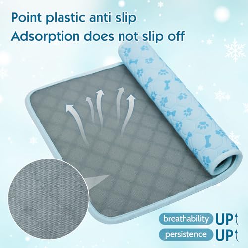 ASOOX Dog Cooling Mat, Pet Cooling Mat for Dogs and Cats, Portable Summer Dog Cool Pad,Cool Bed for Pets, Premium Pet Cool...