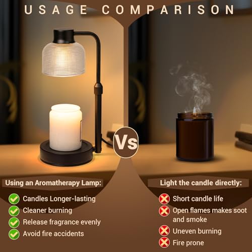 KLL Candle Warmer Lamp with Timer: Mothers Day Gifts, Gifts for Mom, Birthday Gift for Women - House Warming Gift New Home...