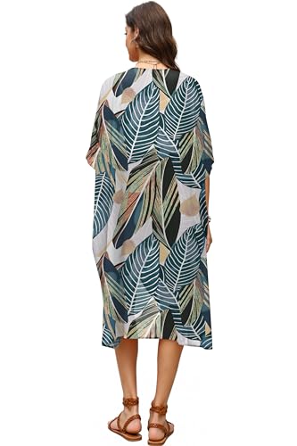 OFEEFAN Kimonos for Women Swimsuit Coverup Beach Casual Loose Cardigans for Swimwear