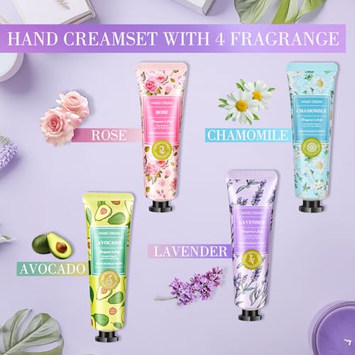 Gift Baskets for Women: Unique Candles & Hand Cream Lotion Gifts Set, Gifts for Mom, Teacher Appreciation Gifts, Relaxing ...