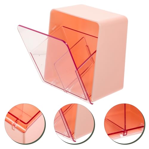 Cotton Pad Holder and Makeup Storage Organizer, Double-Layer Desktop Storage Box with Dustproof Lid, for Bathroom and Dres...